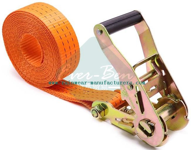Orange 4 tie down straps bulk produce industrial straps factory